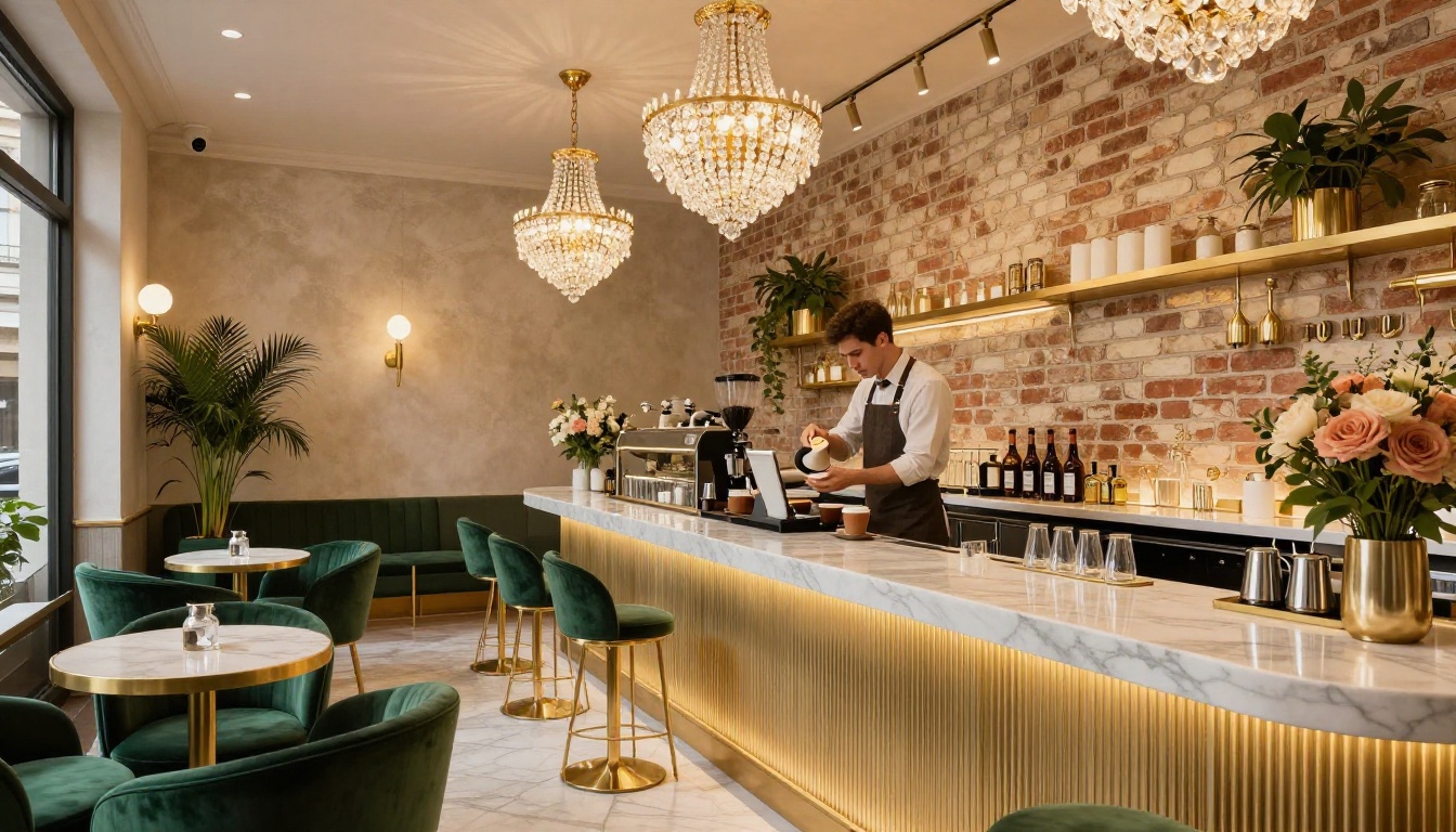 Intérieur du Café Lumière